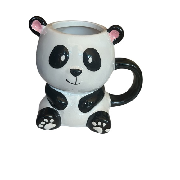 Midwood Brands LLC Panda Ceramic Mug - Black and White 14 fl oz - Picture 1 of 6